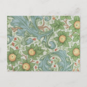 William Morris  Floral Green Blue Orchard Briefkaart (Voorkant)