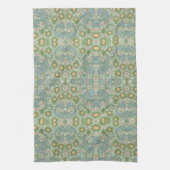 William Morris  Floral Green Blue Orchard Theedoek (Verticaal)
