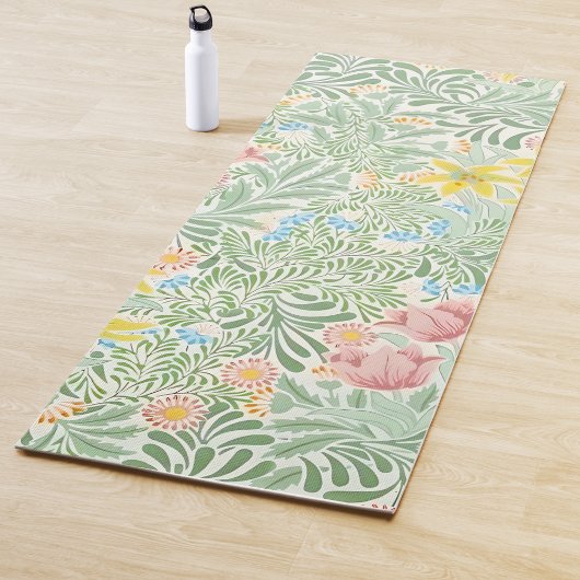 William Morris Floral Green en Pink Yogamat