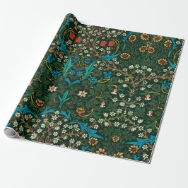  william morris floral grennery art cadeaupapier