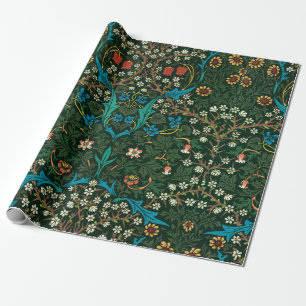 william morris floral grennery art cadeaupapier