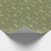 William Morris  Floral Honeysuckle Green Cadeaupapier (Hoek)