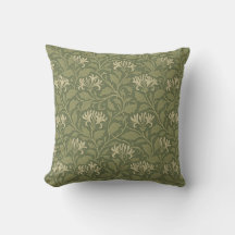 William Morris  Floral Honeysuckle Green