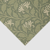 William Morris  Floral Honeysuckle Green Tissuepapier (Detail)