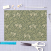 William Morris  Floral Honeysuckle Green Tissuepapier (Craft)