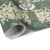 William Morris Floral  kunst tulp en Roos Cadeaupapier (Rol Hoek)