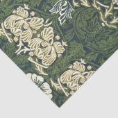 William Morris Floral  kunst tulp en Roos Tissuepapier (Detail)
