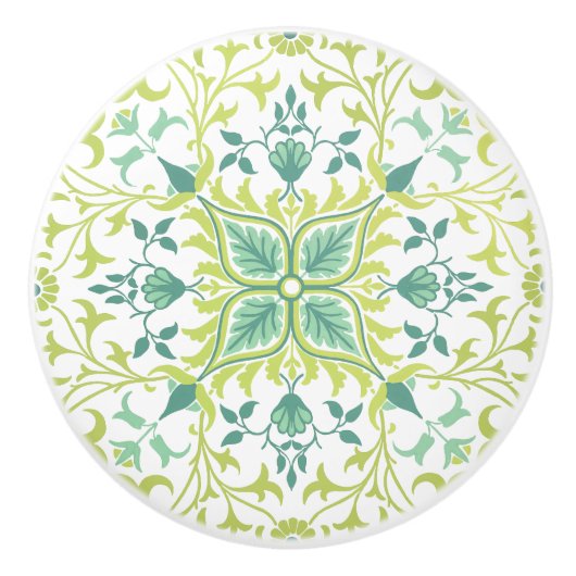 William Morris  Floral & Leaf Pattern Keramische Knop (Voorkant)