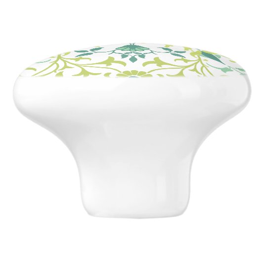 William Morris  Floral & Leaf Pattern Keramische Knop (Zijkant)