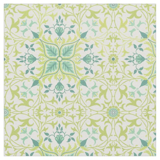 William Morris  Floral & Leaf Pattern Stof (Close Up)