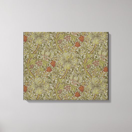 William Morris Floral lily willow art print design (Voorkant)