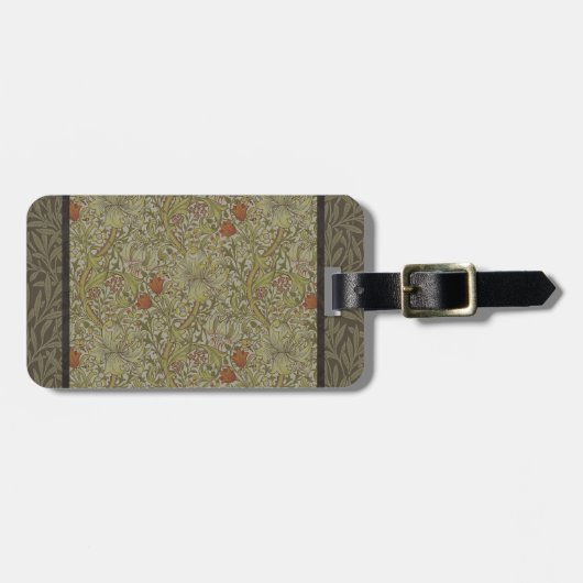 William Morris Floral lily willow art print design Bagagelabel (Voorkant horizontaal)