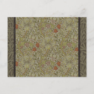 William Morris Floral lily willow art print design Briefkaart