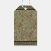 William Morris Floral lily willow art print design Cadeaulabel (Voorkant)