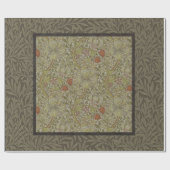 William Morris Floral lily willow art print design Cadeaupapier (Vlak)