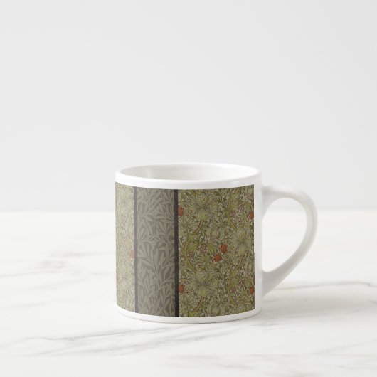 William Morris Floral lily willow art print design Espresso Kop (Rechts)