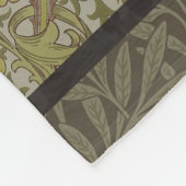 William Morris Floral lily willow art print design Fleece Deken (Hoek)