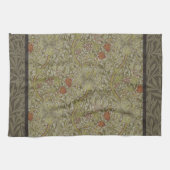 William Morris Floral lily willow art print design Theedoek (Horizontaal)