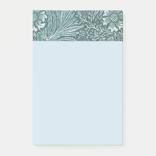 William Morris, floral, patroon, groen, metallisch Post-it® Notes (Voorkant)