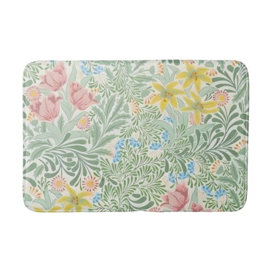 William Morris  Floral Pattern Badmat (Voorkant)