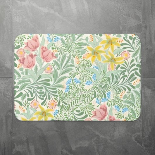 William Morris  Floral Pattern Badmat