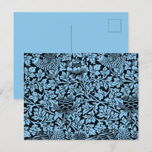 William Morris Floral Pattern Bird Anenome Briefkaart