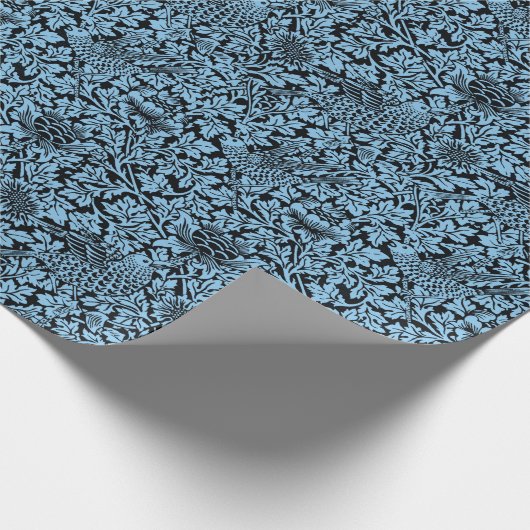 William Morris Floral Pattern Bird Anenome Cadeaupapier (Hoek)