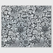 William Morris Floral Pattern Bird Anenome Cadeaupapier (Vlak)
