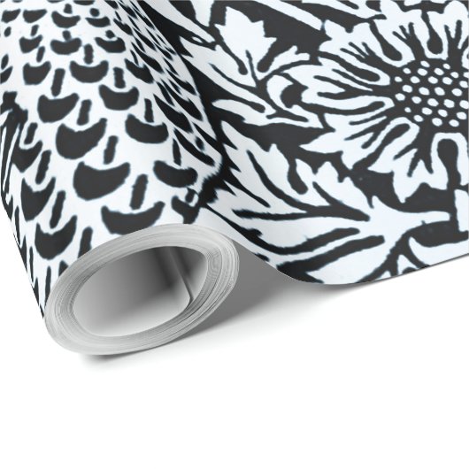 William Morris Floral Pattern Bird Anenome Cadeaupapier (Rol Hoek)