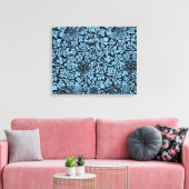 William Morris Floral Pattern Bird Anenome Canvas Afdruk (Insitu (Woonkamer))