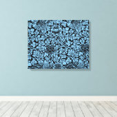 William Morris Floral Pattern Bird Anenome Canvas Afdruk (Insitu (Houten vloer))