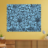 William Morris Floral Pattern Bird Anenome Canvas Afdruk (Insitu (Woonkamer))