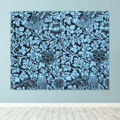 William Morris Floral Pattern Bird Anenome Canvas Afdruk (Insitu (Houten vloer))