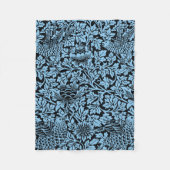 William Morris Floral Pattern Bird Anenome Fleece Deken (Voorkant)