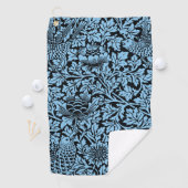 William Morris Floral Pattern Bird Anenome Golfhanddoek (Insitu)