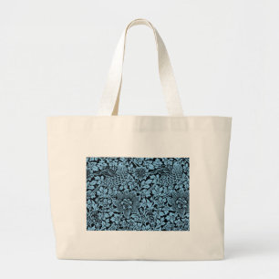 William Morris Floral Pattern Bird Anenome Grote Tote Bag