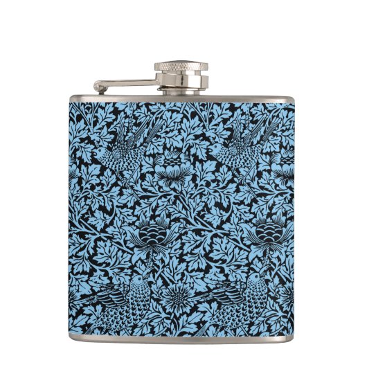 William Morris Floral Pattern Bird Anenome Heupfles (Voorkant)