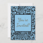 William Morris Floral Pattern Bird Anenome Kaart (Voorkant)