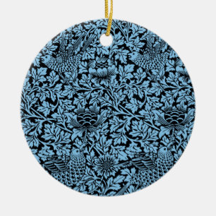 William Morris Floral Pattern Bird Anenome Keramisch Ornament