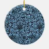 William Morris Floral Pattern Bird Anenome Keramisch Ornament (Achterkant)