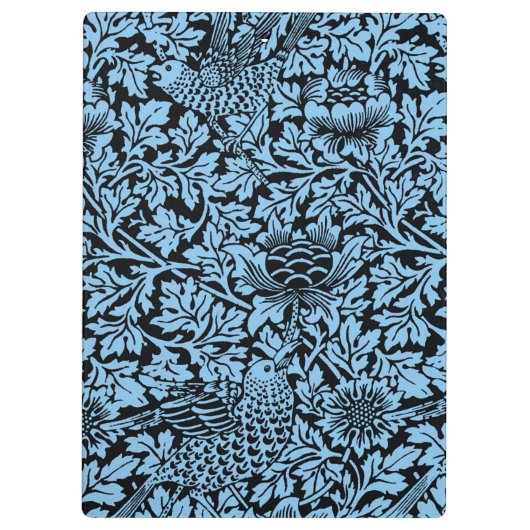 William Morris Floral Pattern Bird Anenome Klembord (Achterkant)