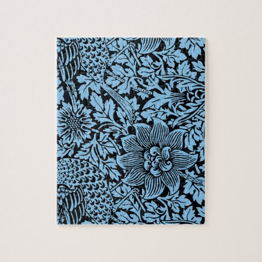 William Morris Floral Pattern Bird Anenome Legpuzzel (Verticaal)
