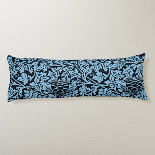 William Morris Floral Pattern Bird Anenome Lichaamskussen (Achterkant)