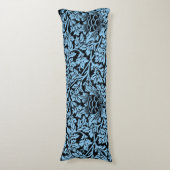 William Morris Floral Pattern Bird Anenome Lichaamskussen (Voorkant Verticaal)