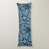 William Morris Floral Pattern Bird Anenome Lichaamskussen (Achterkant (Verticaal))