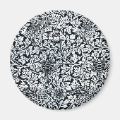 William Morris Floral Pattern Bird Anenome Magneet (Voorkant)