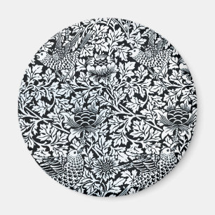 William Morris Floral Pattern Bird Anenome Magneet