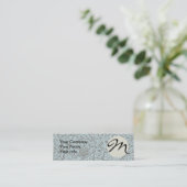 William Morris Floral Pattern Bird Anenome Mini Visitekaartje (Staand voorkant)