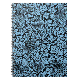 William Morris Floral Pattern Bird Anenome Notitieboek