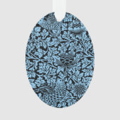 William Morris Floral Pattern Bird Anenome Ornament (voorkant)